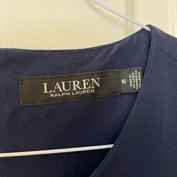 Ralph Lauren Dress size 16 ..navy blue - Picture 5 of 6